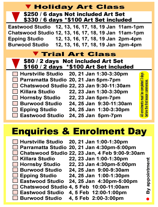 enquiries-day-and-trial-class-on-jan-2017